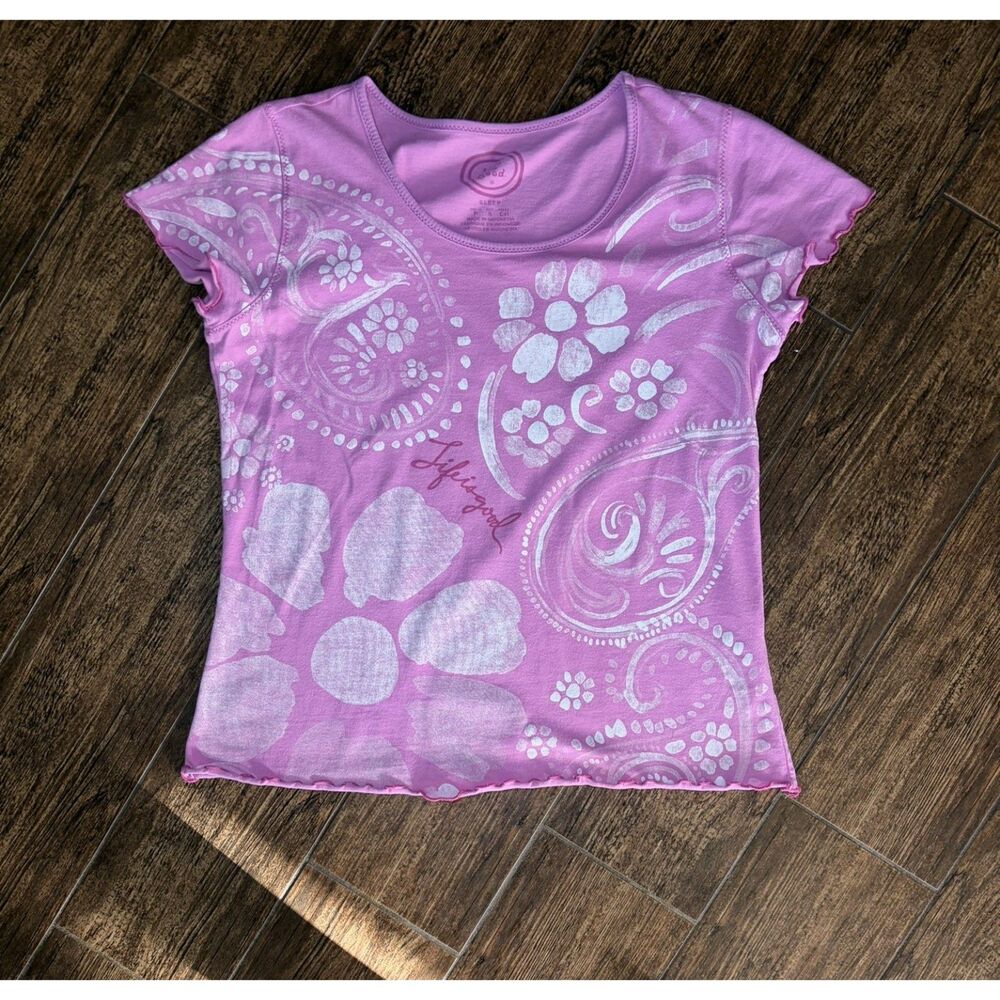 Life is Good "Life is Good" Floral Paisley Graphic Tee - S